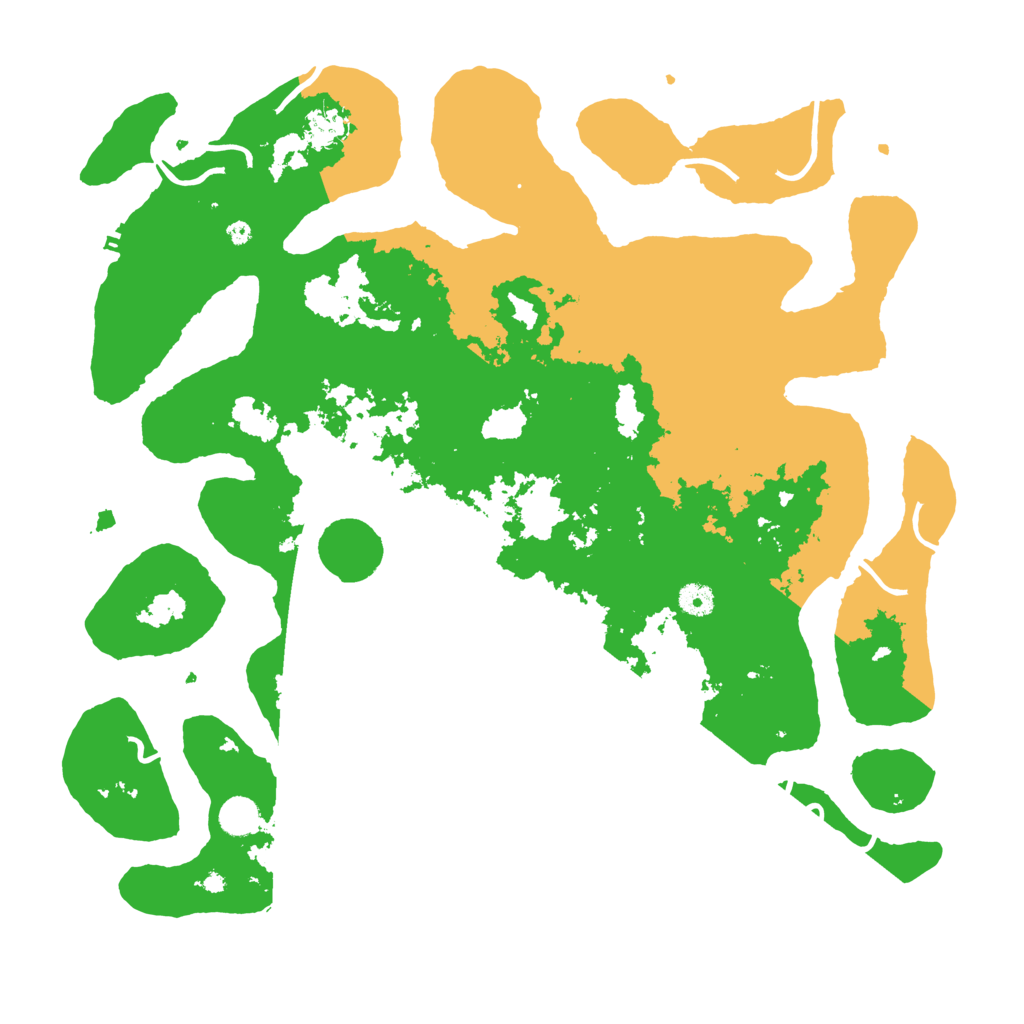 Biome Rust Map: Procedural Map, Size: 4500, Seed: 258504