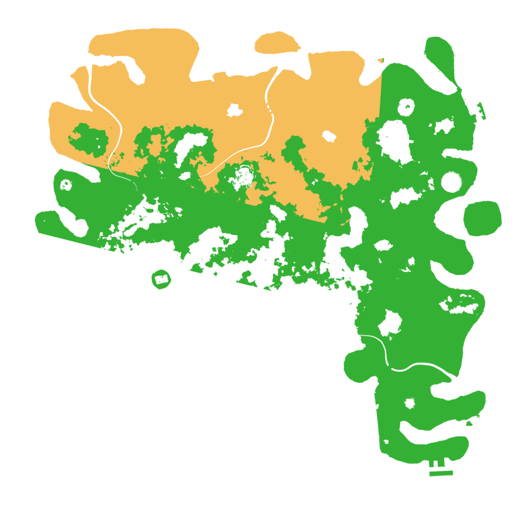Biome Rust Map: Procedural Map, Size: 4500, Seed: 2127344