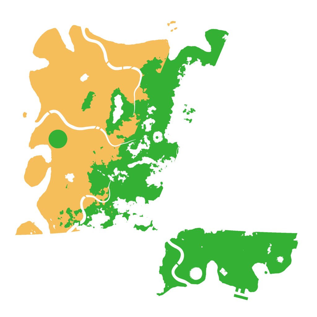 Biome Rust Map: Procedural Map, Size: 4500, Seed: 516630