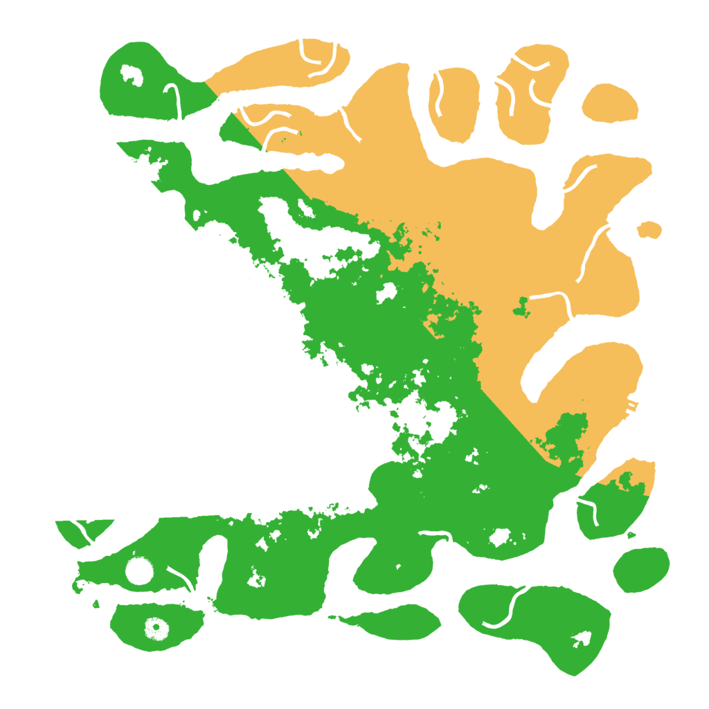 Biome Rust Map: Procedural Map, Size: 4500, Seed: 105681