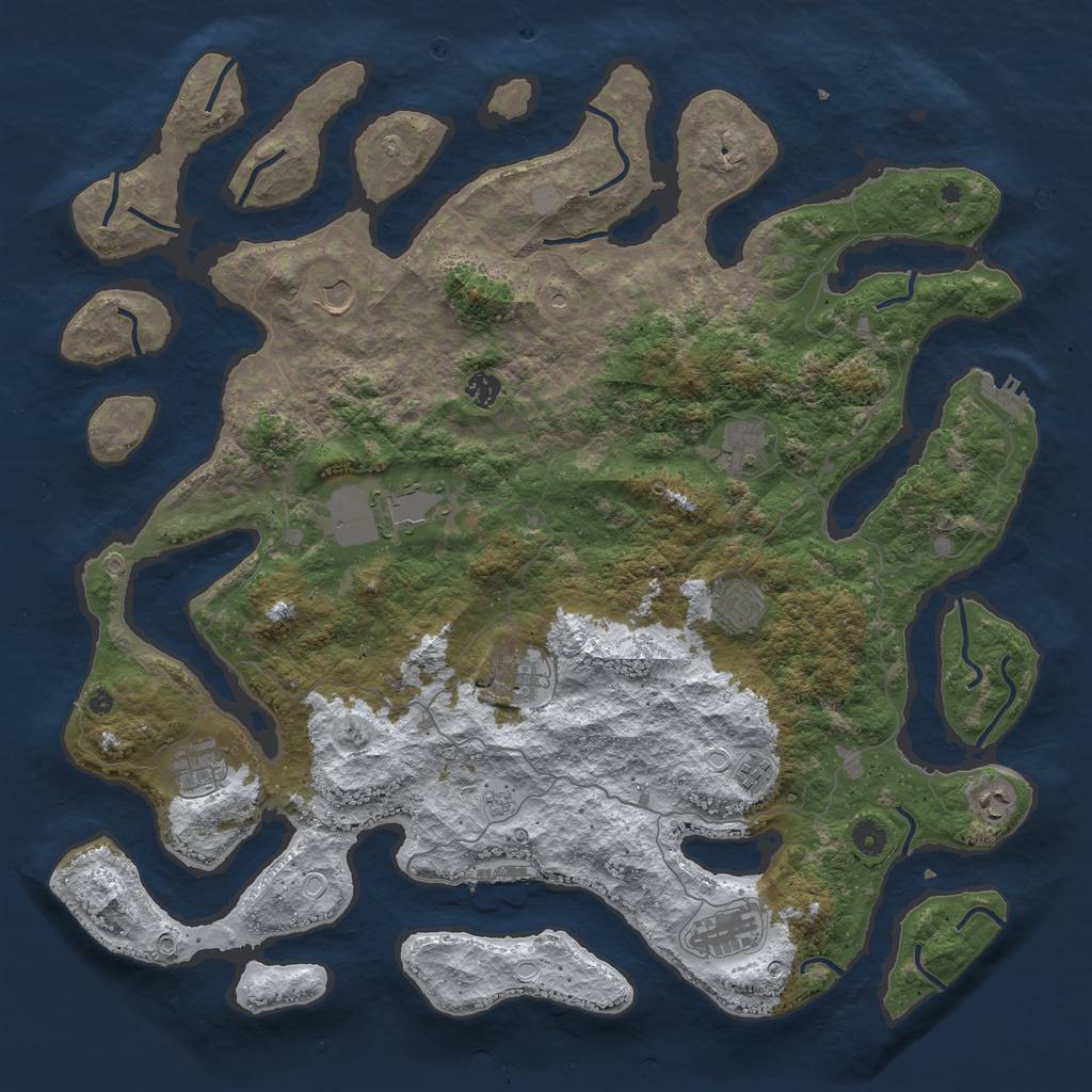 Rust Map: Procedural Map, Size: 4750, Seed: 26, 19 Monuments