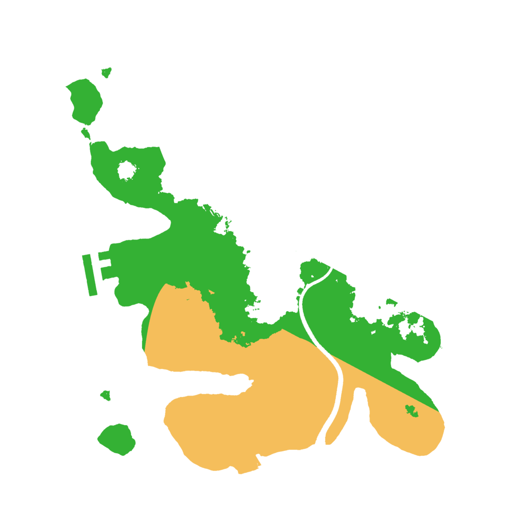 Biome Rust Map: Procedural Map, Size: 2500, Seed: 1630988772