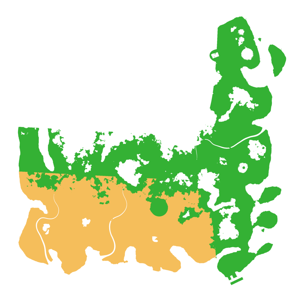 Biome Rust Map: Procedural Map, Size: 4500, Seed: 5619292
