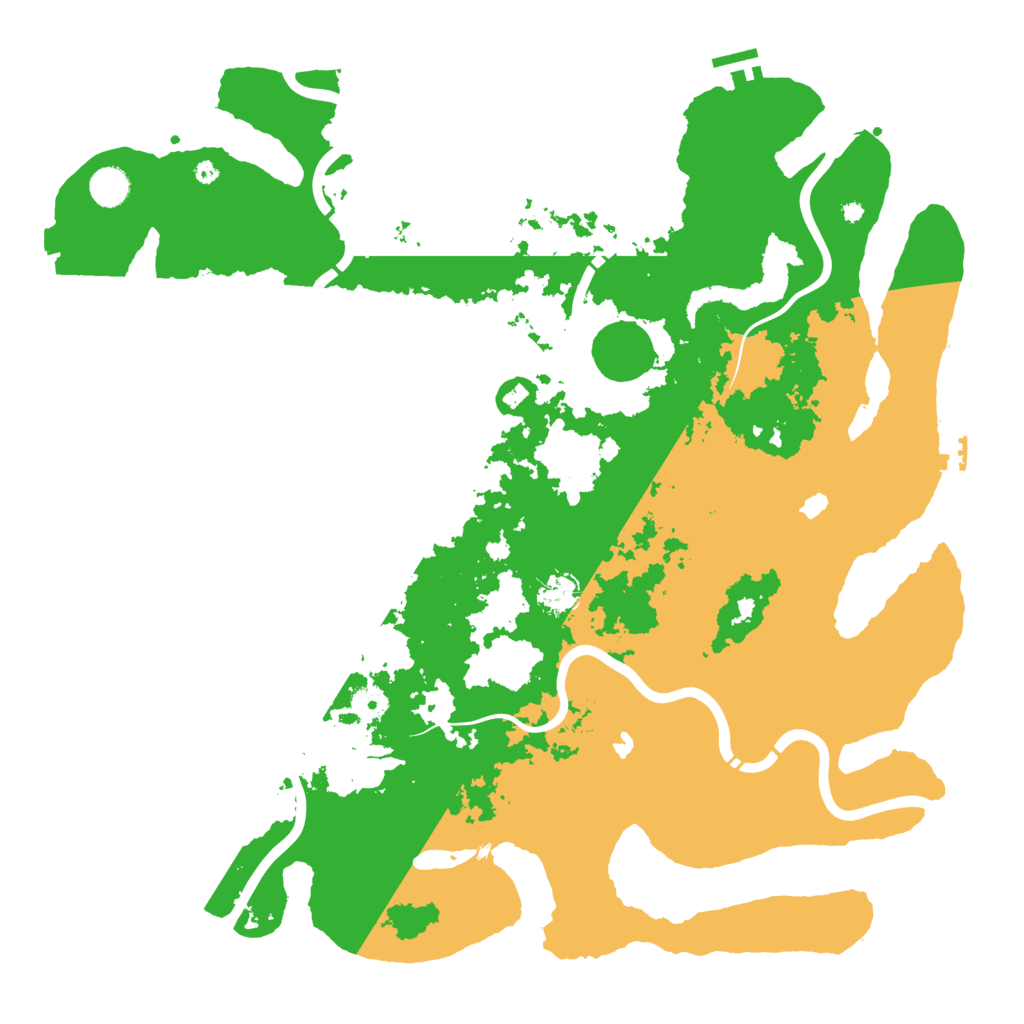 Biome Rust Map: Procedural Map, Size: 4500, Seed: 1273618