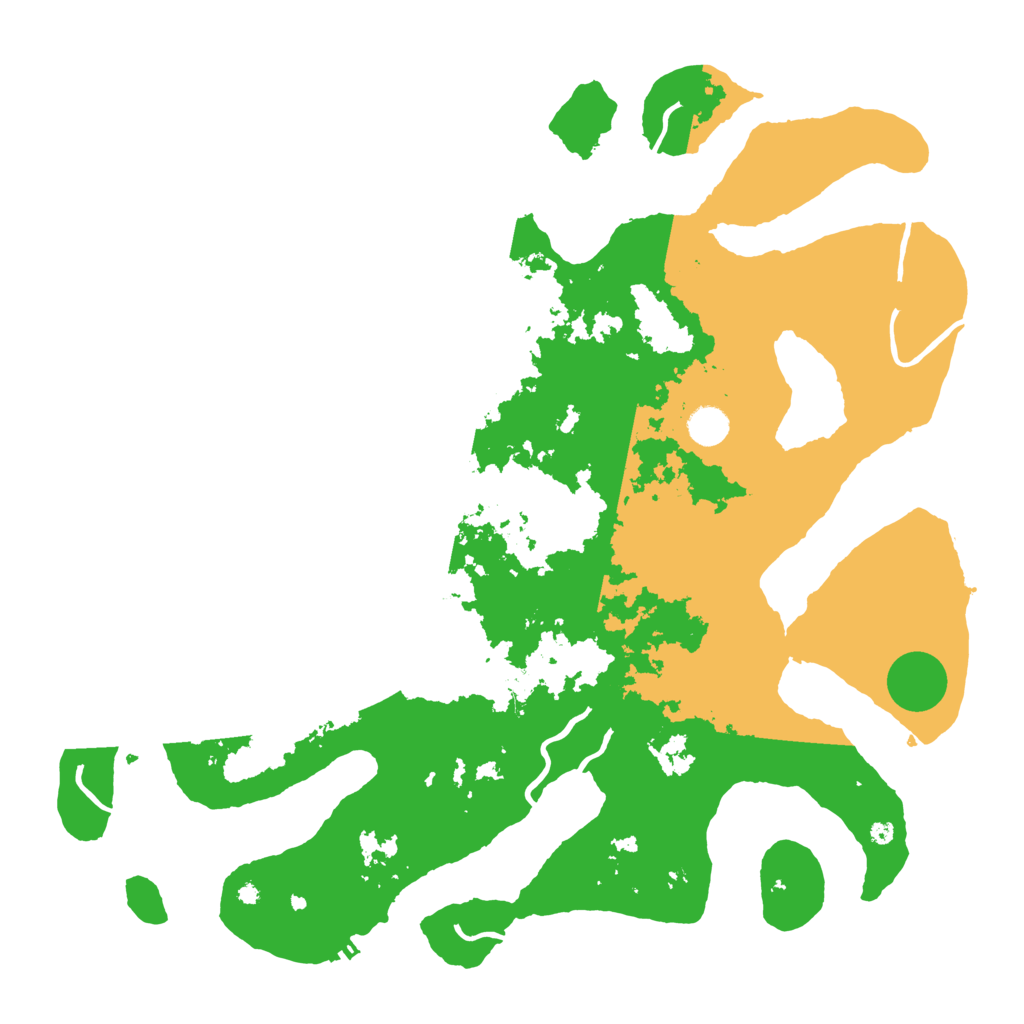 Biome Rust Map: Procedural Map, Size: 4500, Seed: 4983758