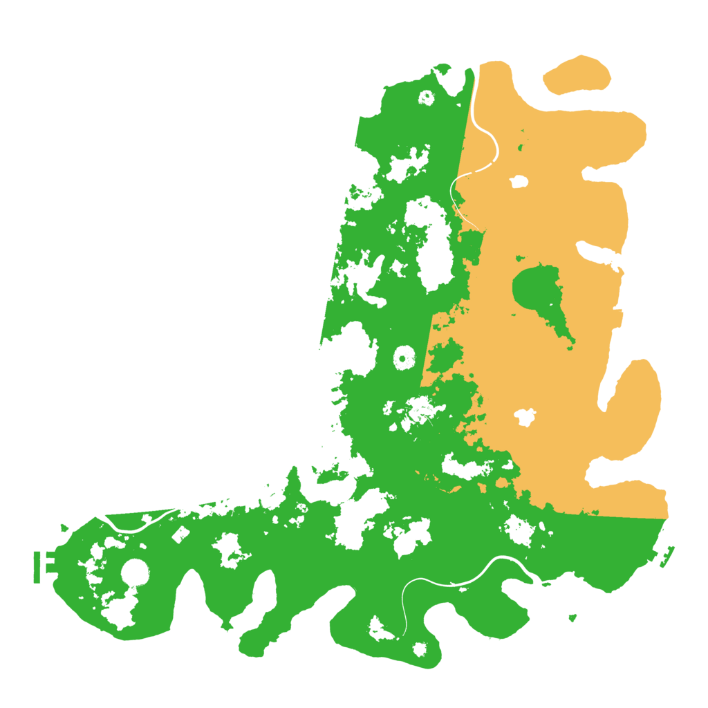 Biome Rust Map: Procedural Map, Size: 4500, Seed: 55219