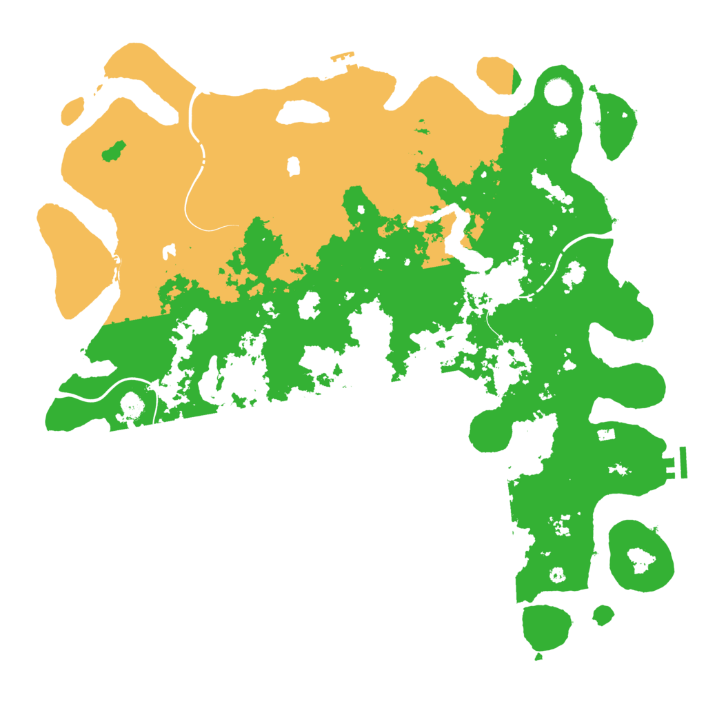 Biome Rust Map: Procedural Map, Size: 4500, Seed: 323759