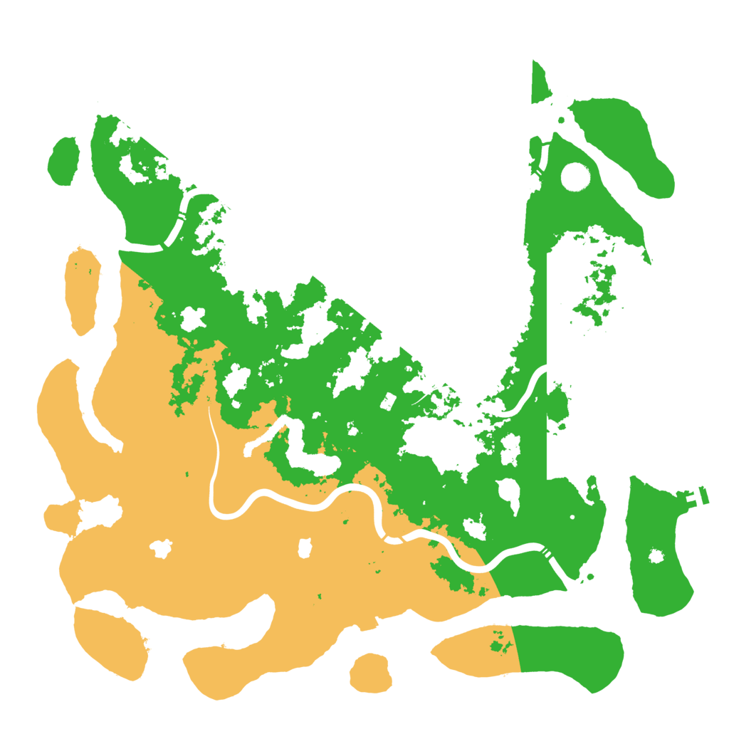 Biome Rust Map: Procedural Map, Size: 4500, Seed: 181945