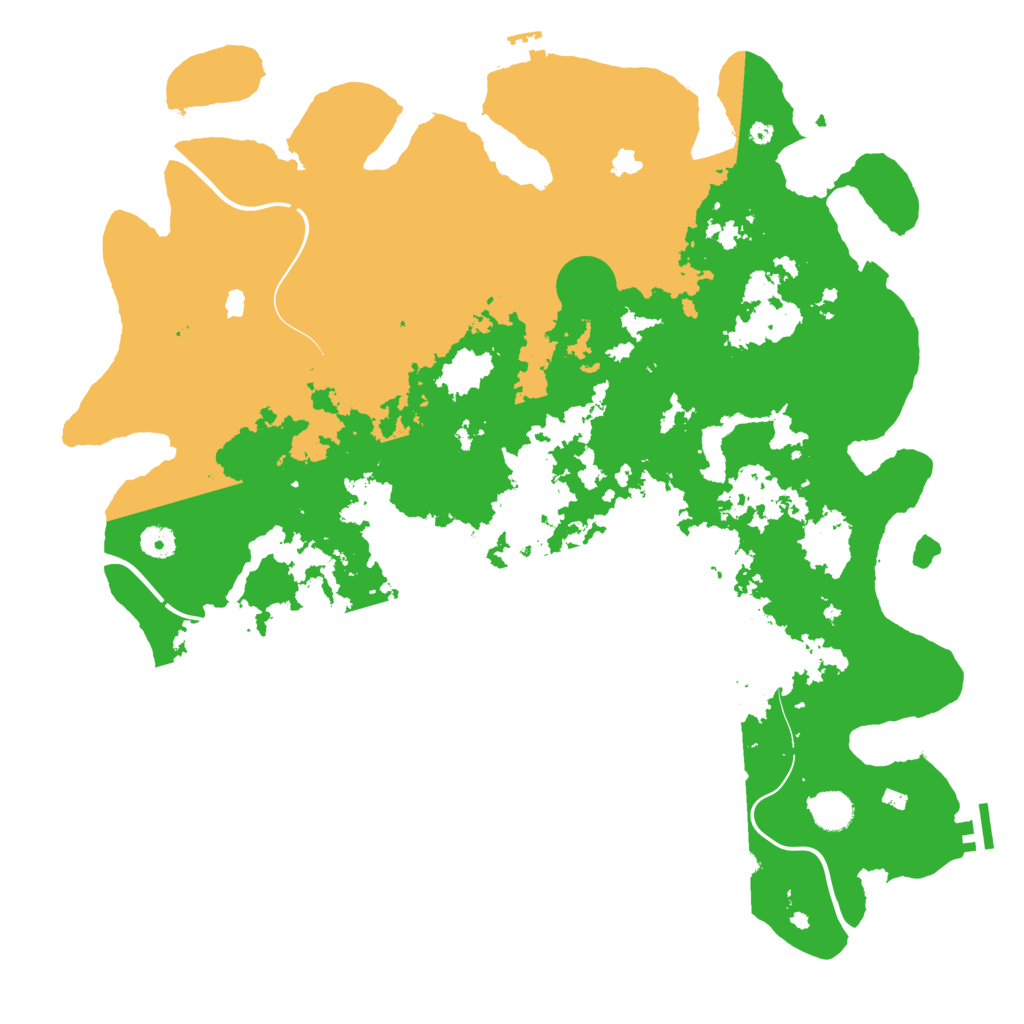 Biome Rust Map: Procedural Map, Size: 4500, Seed: 736130