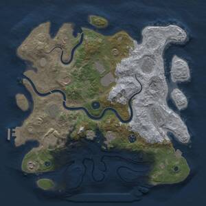 Thumbnail Rust Map: Procedural Map, Size: 3750, Seed: 194648, 16 Monuments