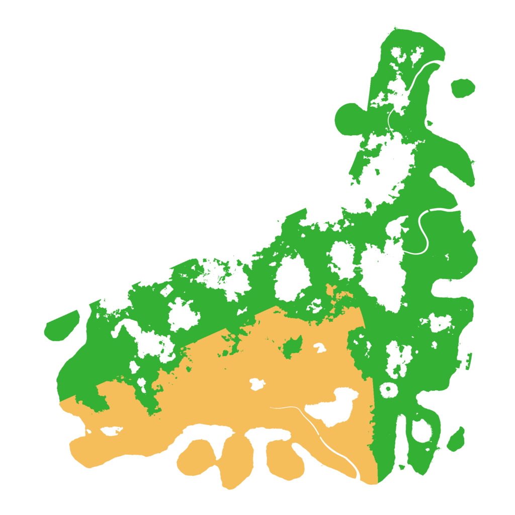 Biome Rust Map: Procedural Map, Size: 4500, Seed: 3240203