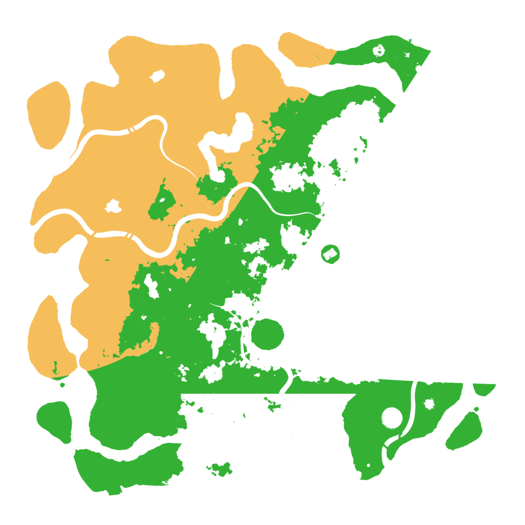 Biome Rust Map: Procedural Map, Size: 4500, Seed: 6352537