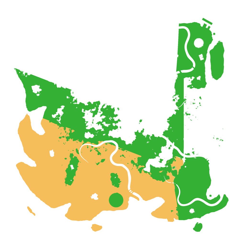 Biome Rust Map: Procedural Map, Size: 4500, Seed: 6150300