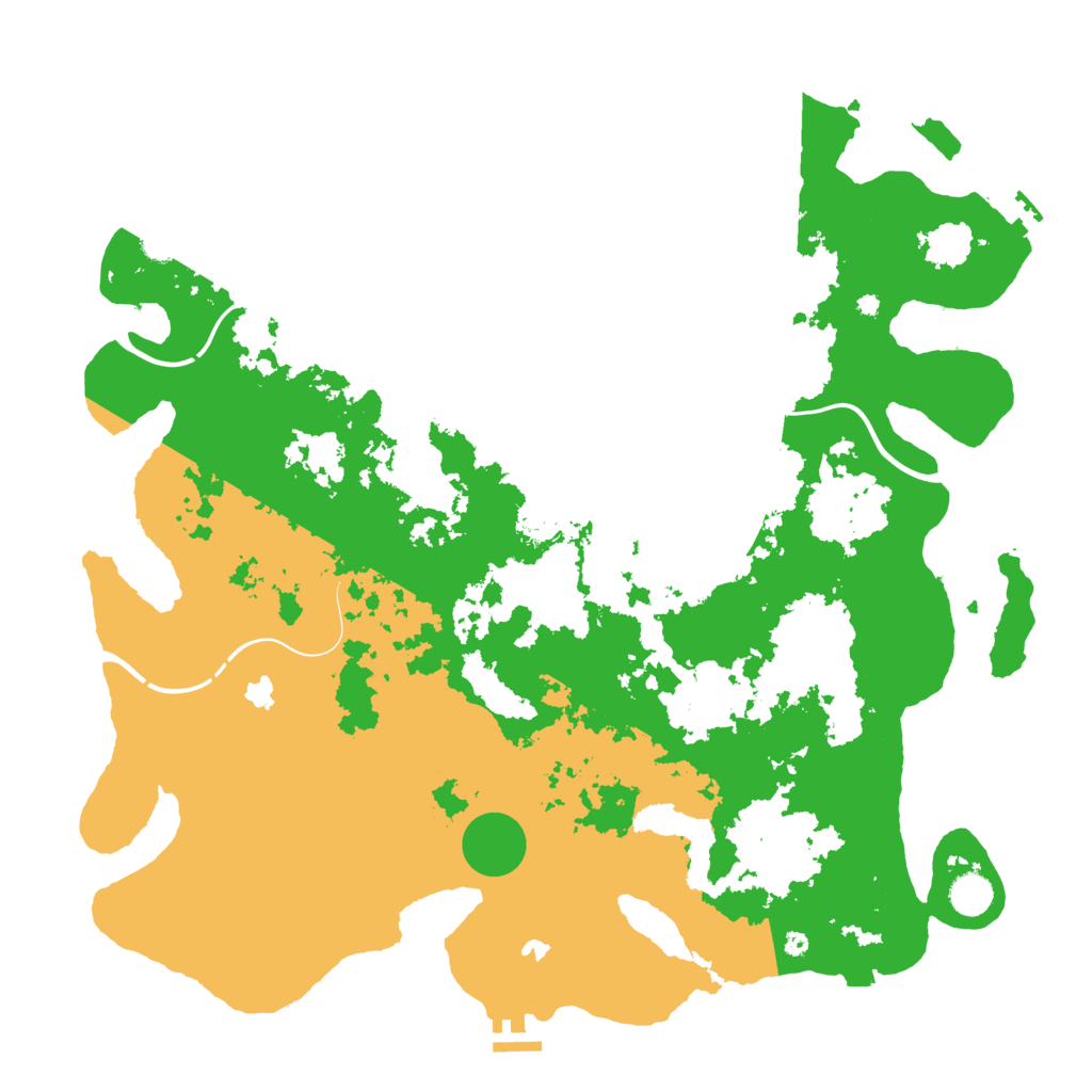 Biome Rust Map: Procedural Map, Size: 4500, Seed: 160761