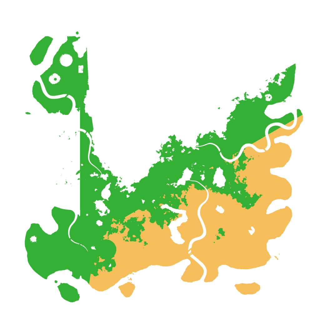 Biome Rust Map: Procedural Map, Size: 4500, Seed: 36847