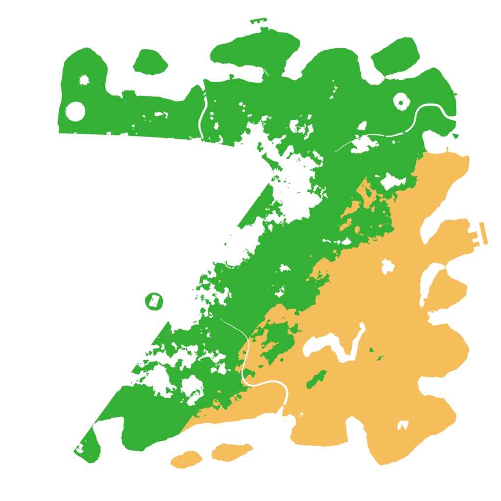 Biome Rust Map: Procedural Map, Size: 4500, Seed: 5263434