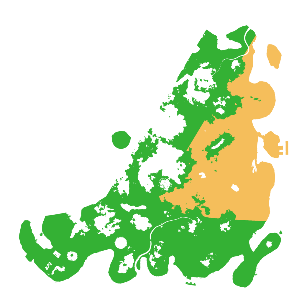 Biome Rust Map: Procedural Map, Size: 4500, Seed: 34457