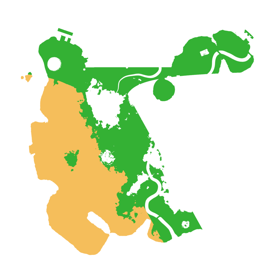 Biome Rust Map: Procedural Map, Size: 3500, Seed: 586