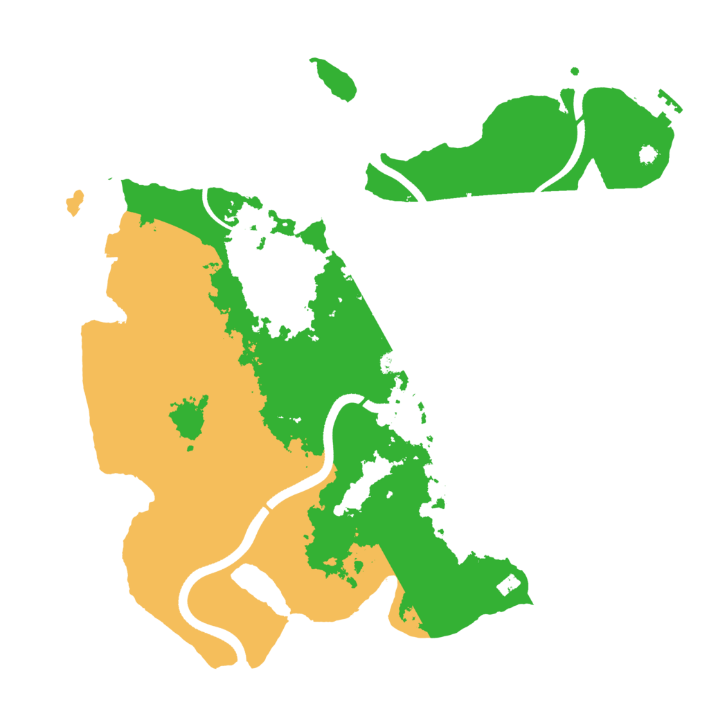 Biome Rust Map: Procedural Map, Size: 3500, Seed: 586