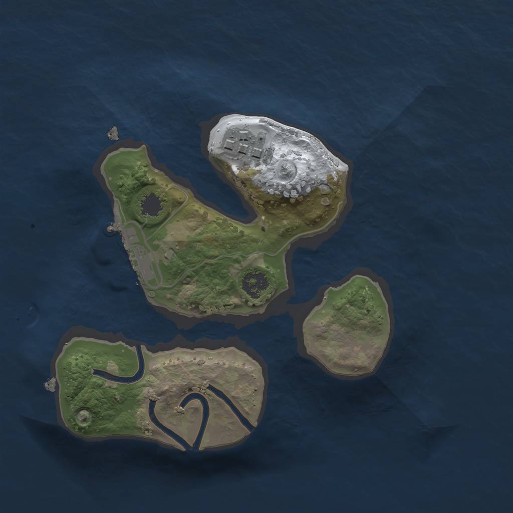 Rust Map: Procedural Map, Size: 2000, Seed: 26859, 7 Monuments