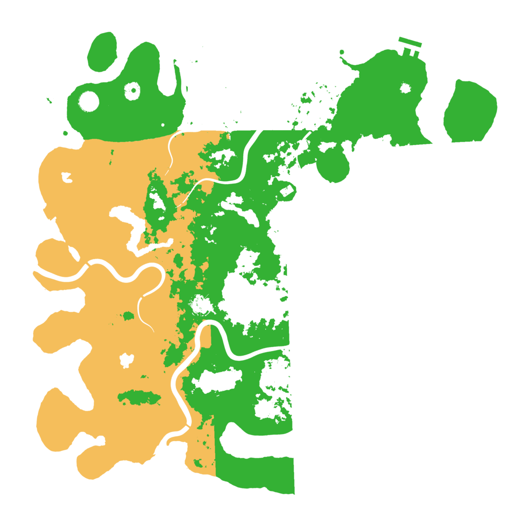 Biome Rust Map: Procedural Map, Size: 4500, Seed: 3651525