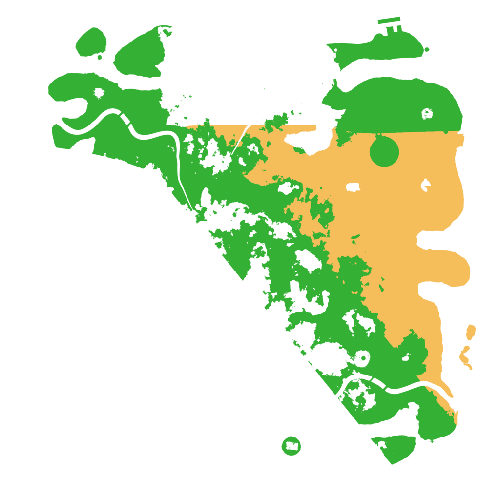 Biome Rust Map: Procedural Map, Size: 4500, Seed: 3821221