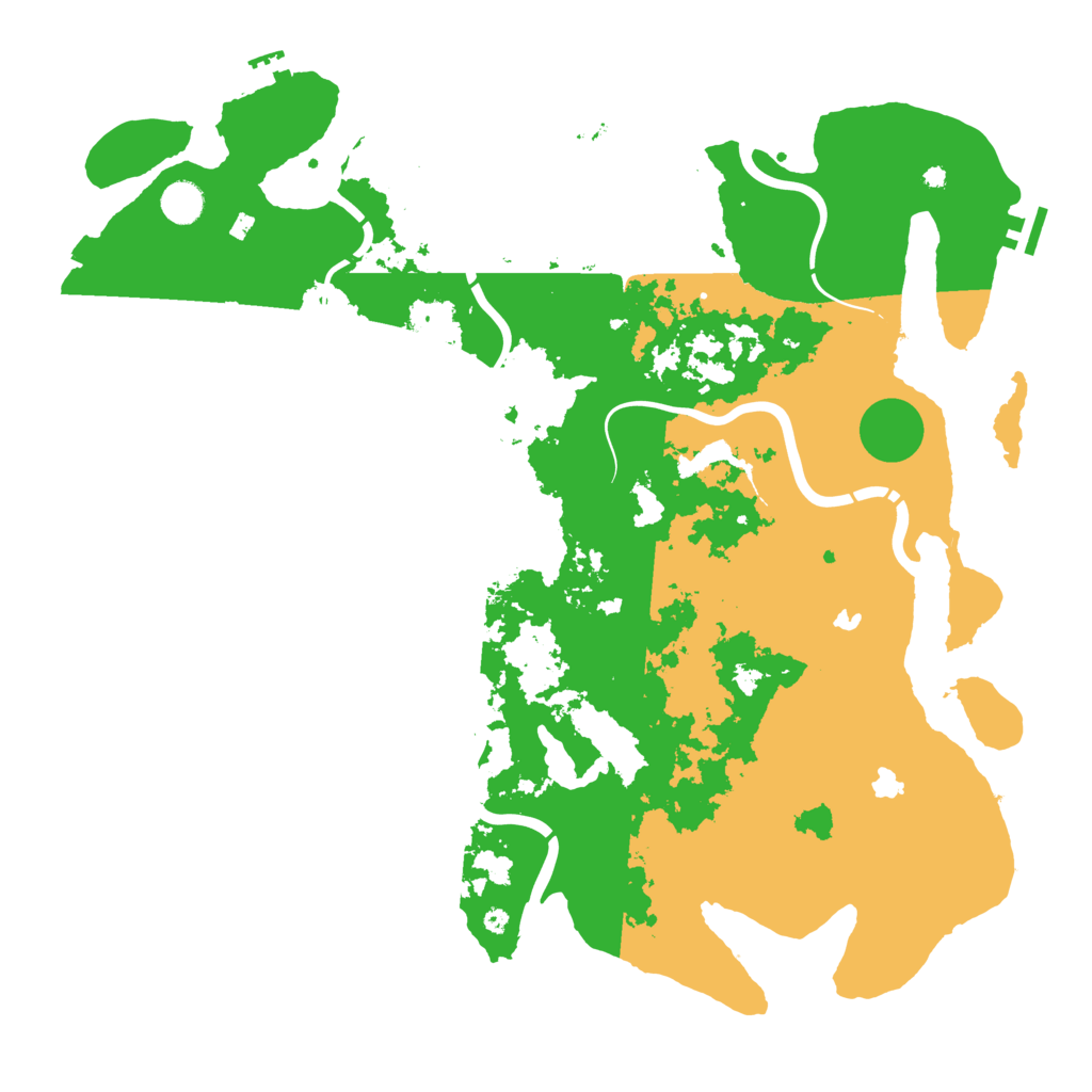 Biome Rust Map: Procedural Map, Size: 4500, Seed: 240647