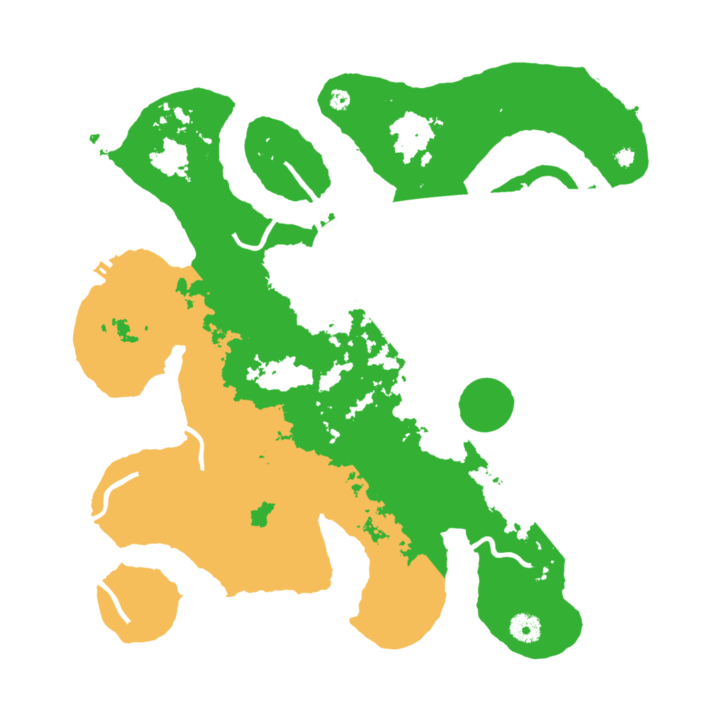 Biome Rust Map: Procedural Map, Size: 3500, Seed: 578246