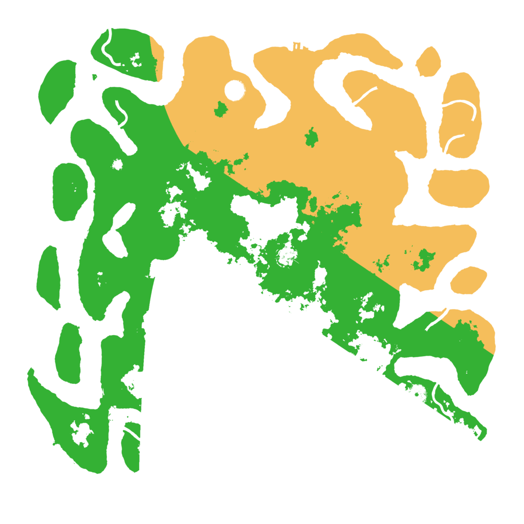 Biome Rust Map: Procedural Map, Size: 4500, Seed: 542281