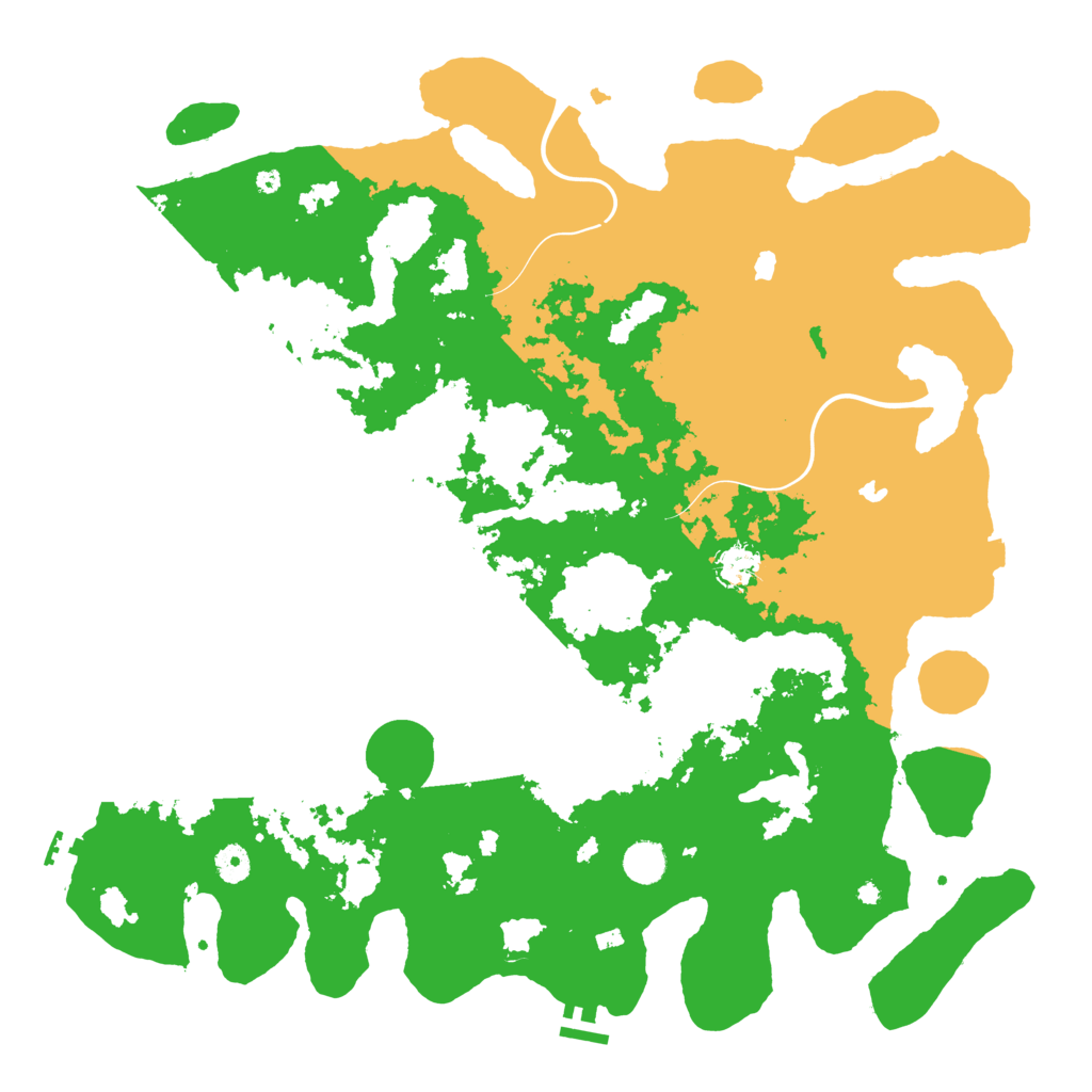 Biome Rust Map: Procedural Map, Size: 4500, Seed: 4528121