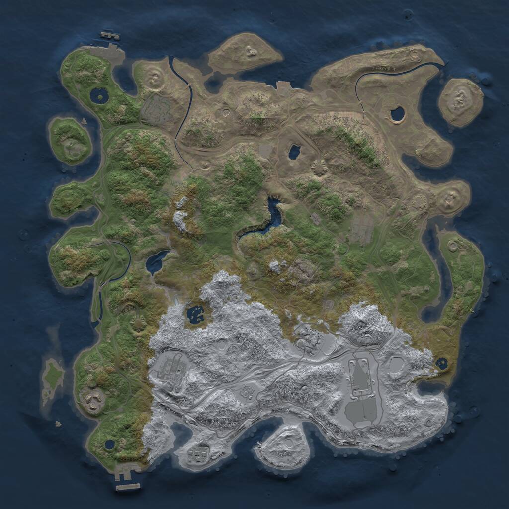 Rust Map: Procedural Map, Size: 4250, Seed: 675959206, 15 Monuments