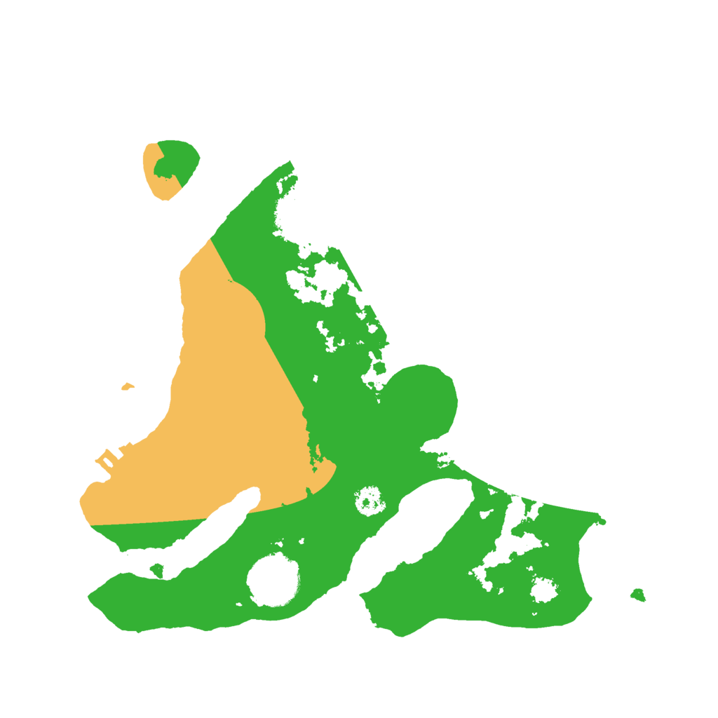 Biome Rust Map: Procedural Map, Size: 2500, Seed: 3293396