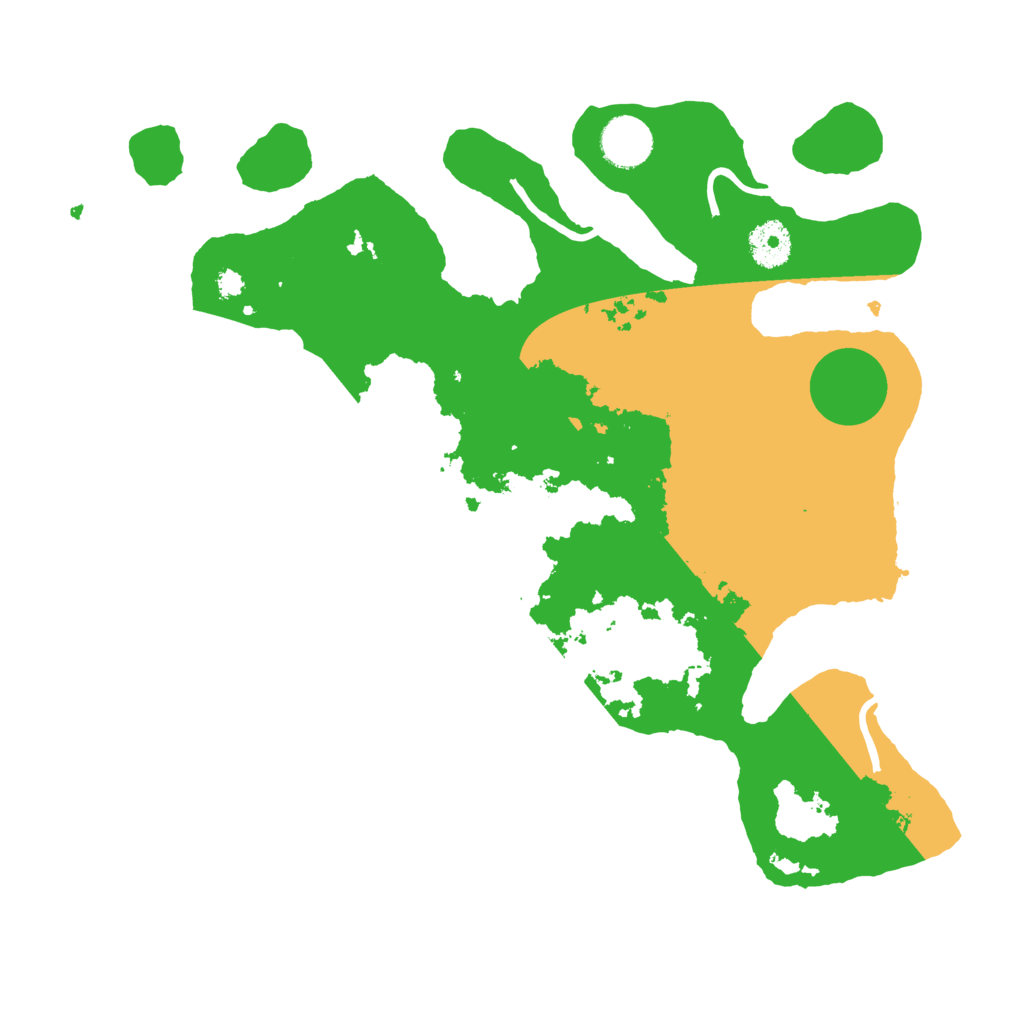 Biome Rust Map: Procedural Map, Size: 3500, Seed: 4169914