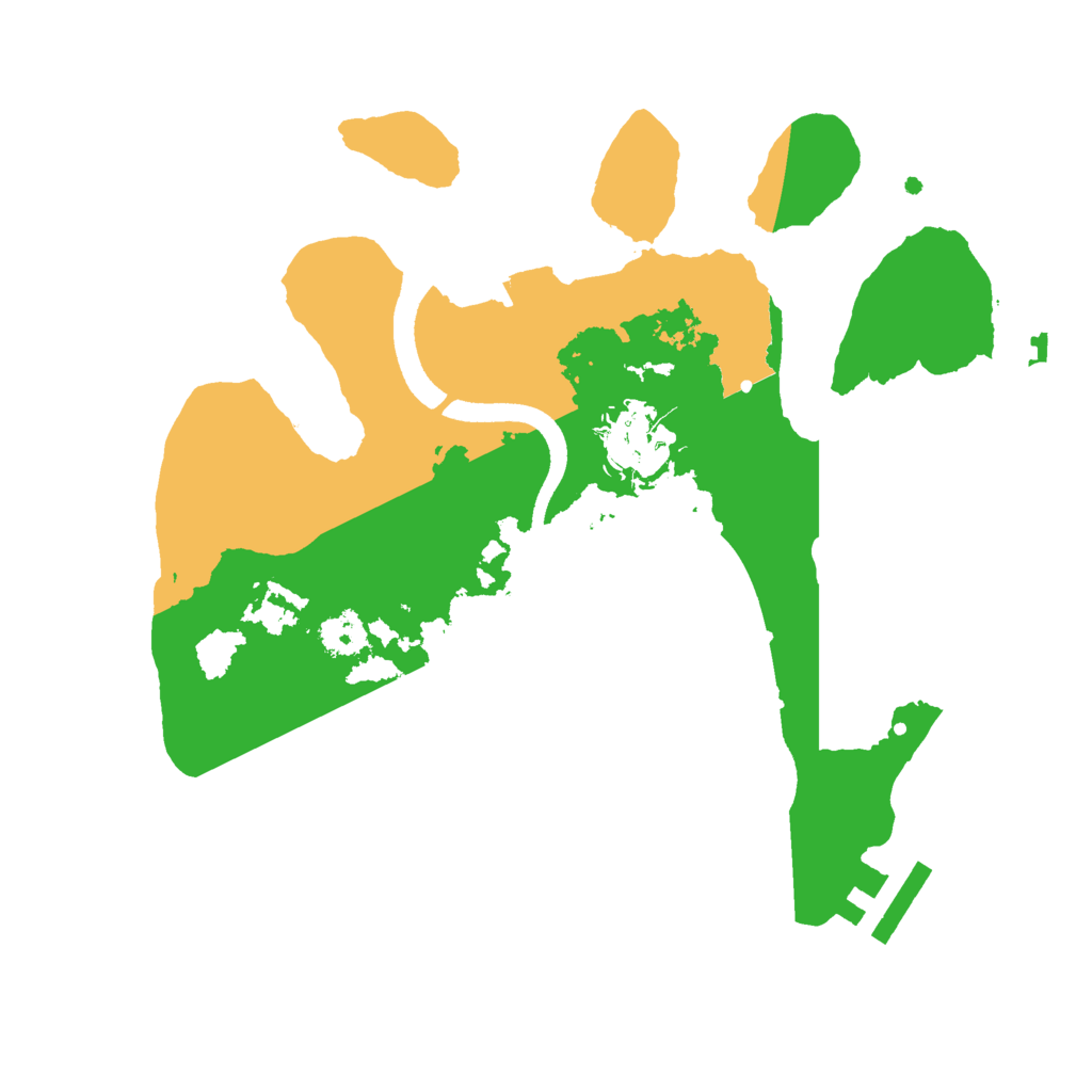 Biome Rust Map: Procedural Map, Size: 2500, Seed: 44743