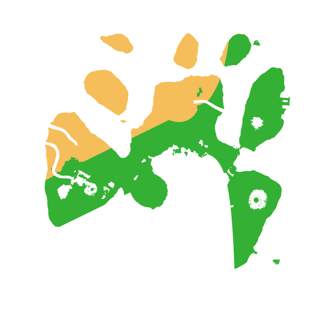 Biome Rust Map: Procedural Map, Size: 2500, Seed: 44743