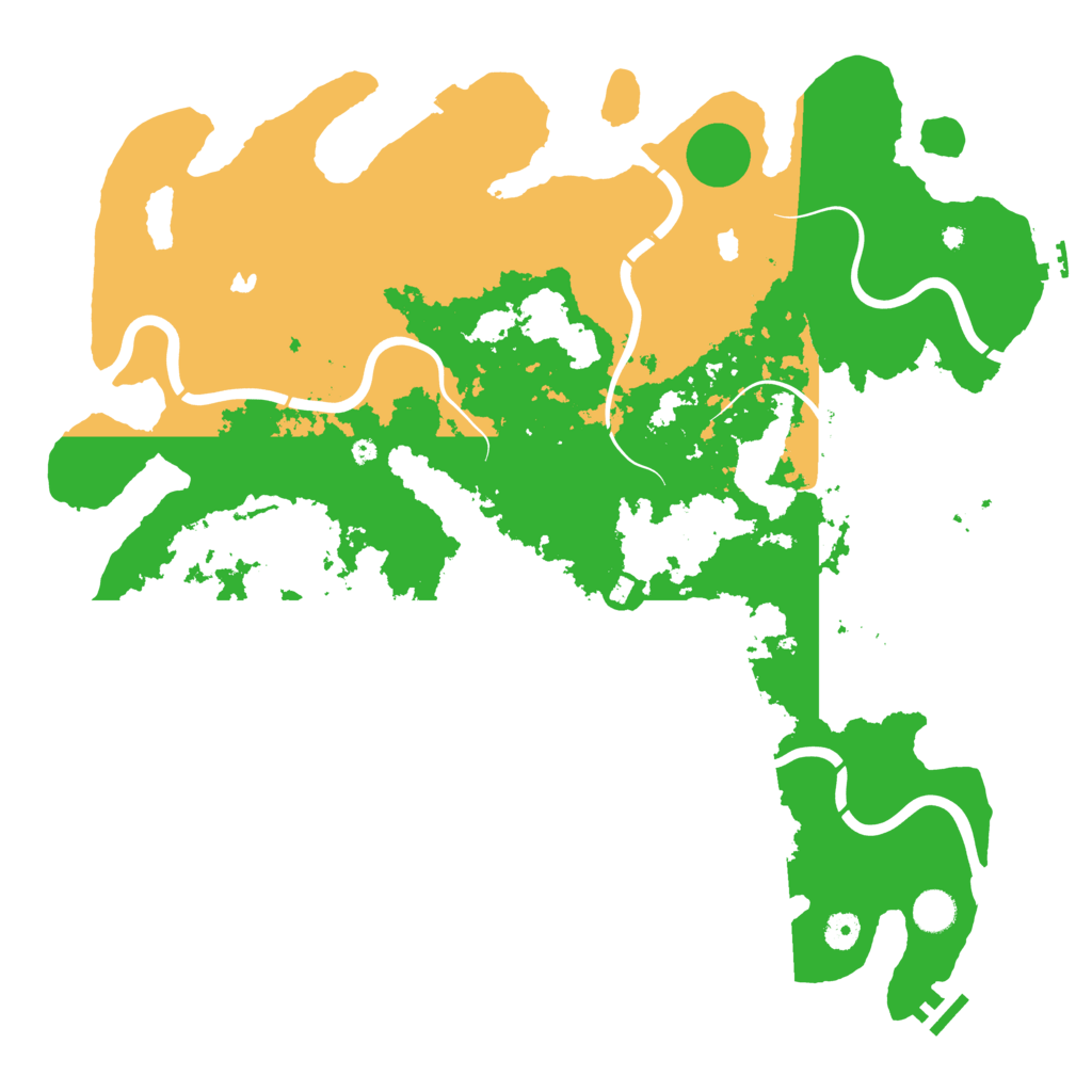 Biome Rust Map: Procedural Map, Size: 4500, Seed: 4774407