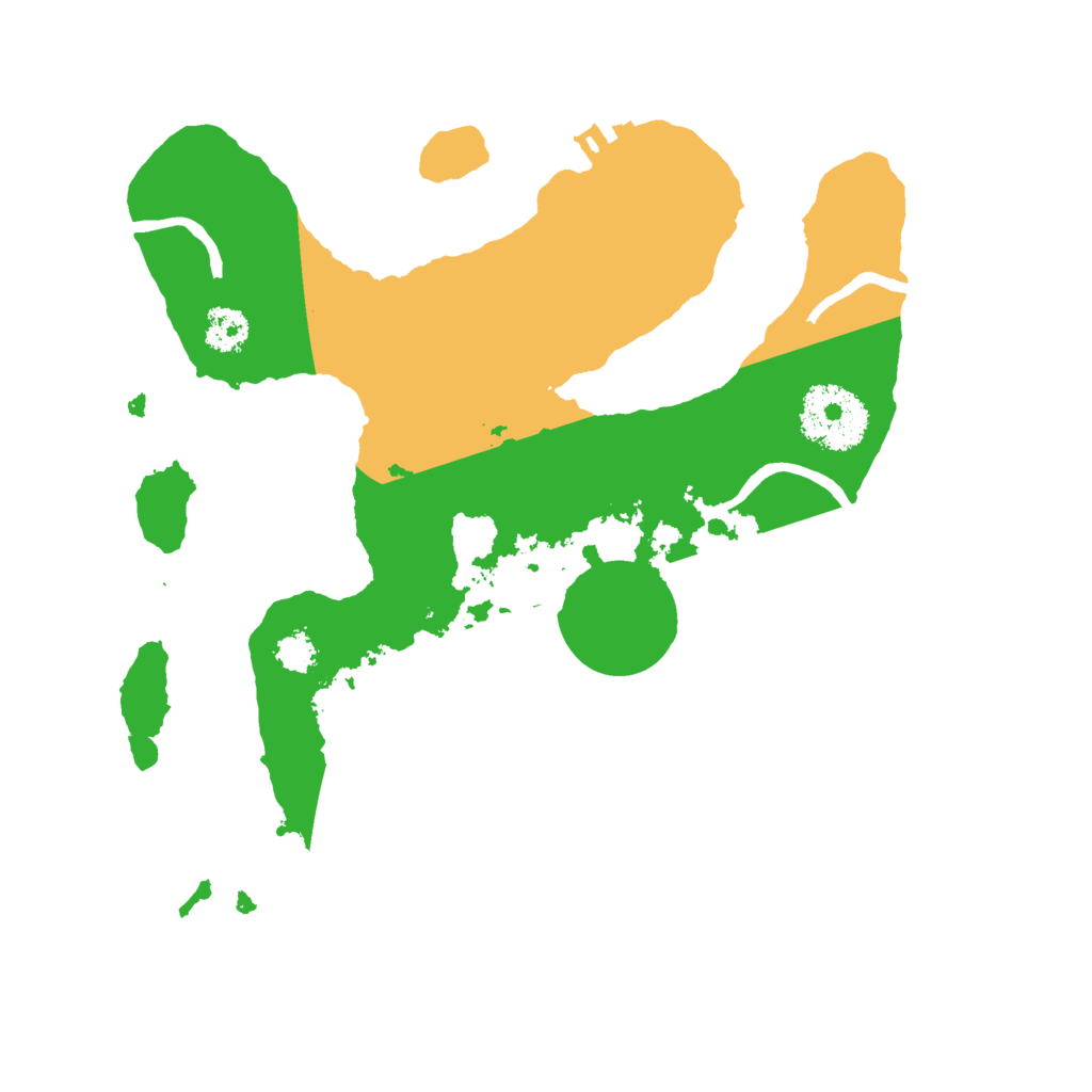 Biome Rust Map: Procedural Map, Size: 2500, Seed: 3001155