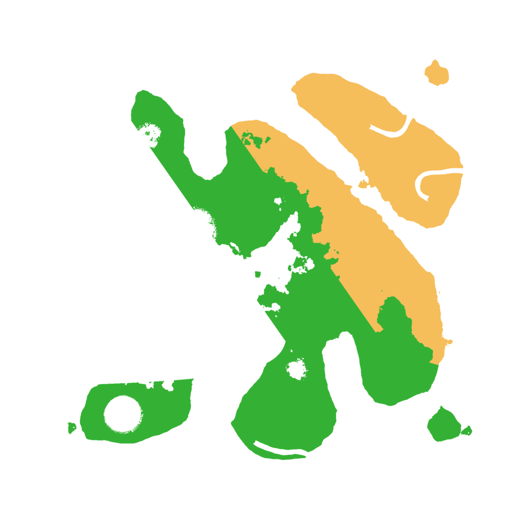 Biome Rust Map: Procedural Map, Size: 2500, Seed: 61376