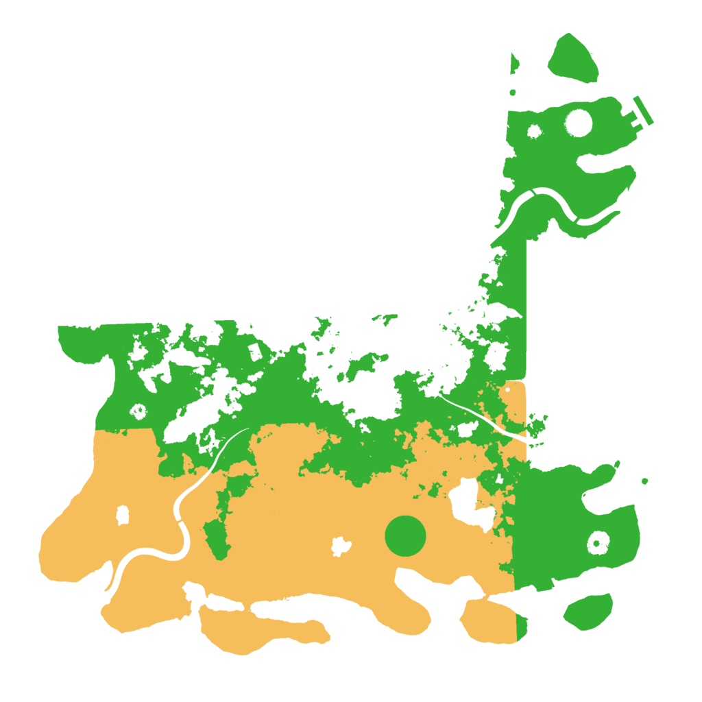 Biome Rust Map: Procedural Map, Size: 4500, Seed: 1254491