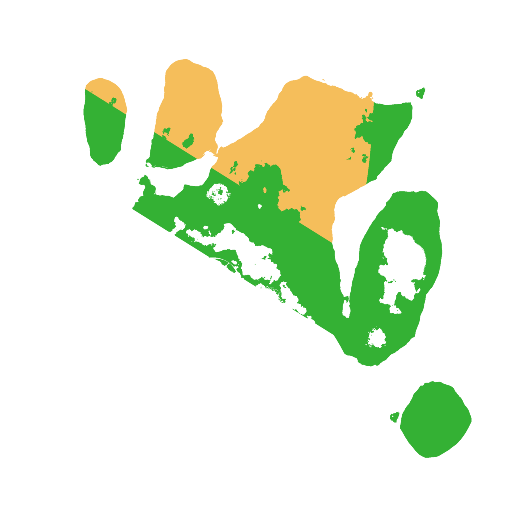 Biome Rust Map: Procedural Map, Size: 2500, Seed: 595791