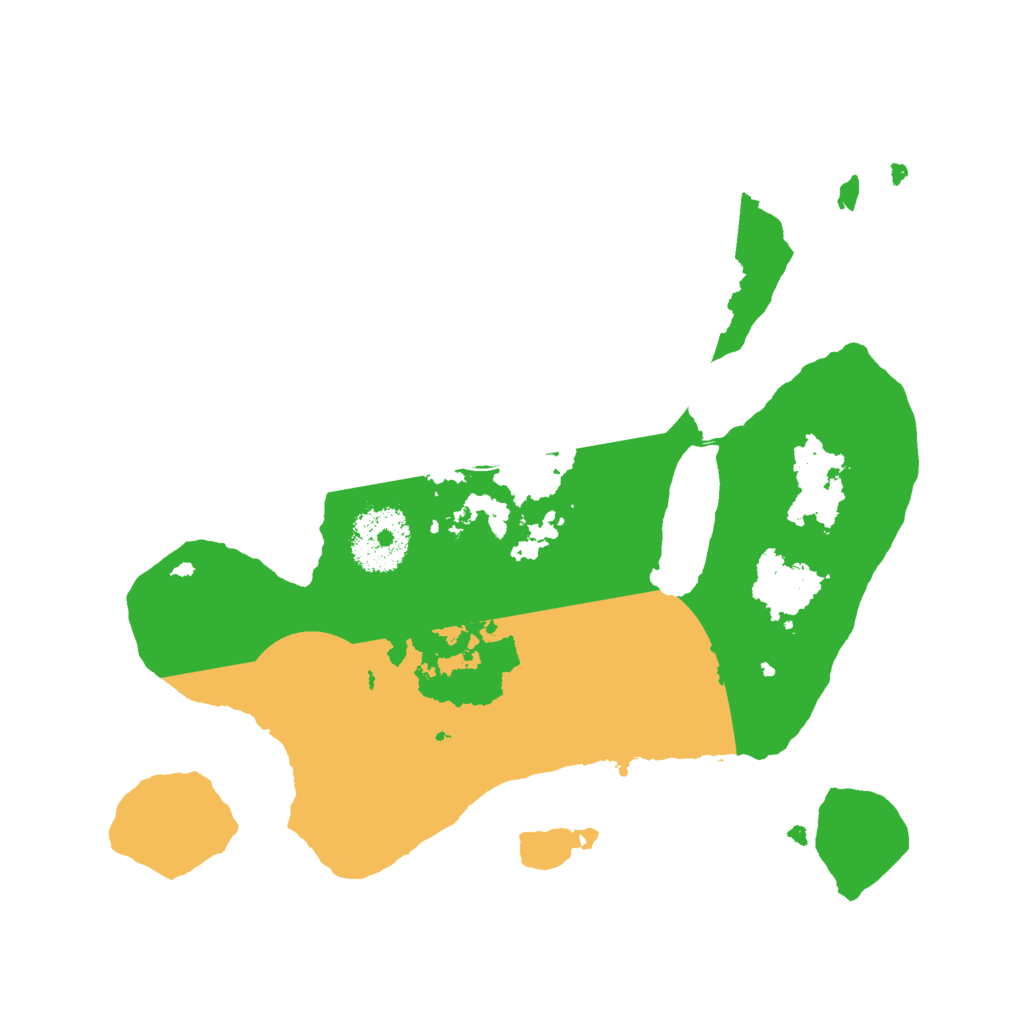 Biome Rust Map: Procedural Map, Size: 2500, Seed: 1086264