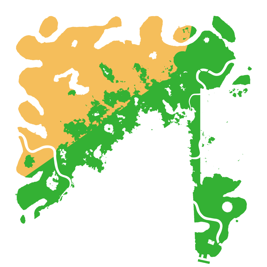 Biome Rust Map: Procedural Map, Size: 4500, Seed: 1531135