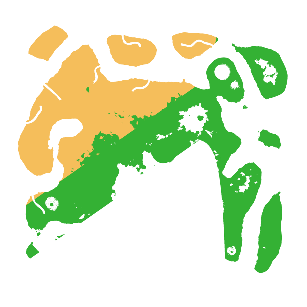 Biome Rust Map: Procedural Map, Size: 3500, Seed: 743072