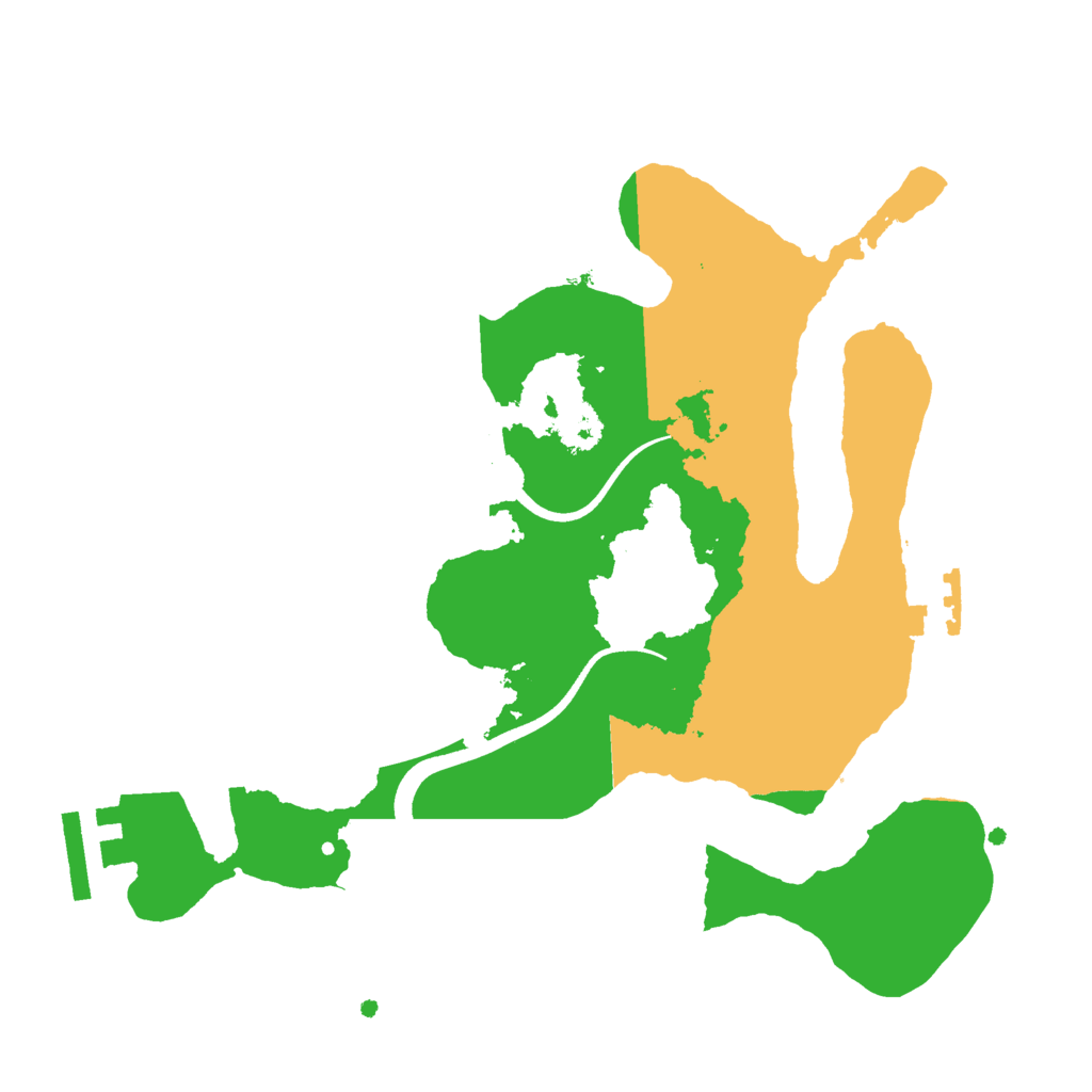 Biome Rust Map: Procedural Map, Size: 2500, Seed: 5469645
