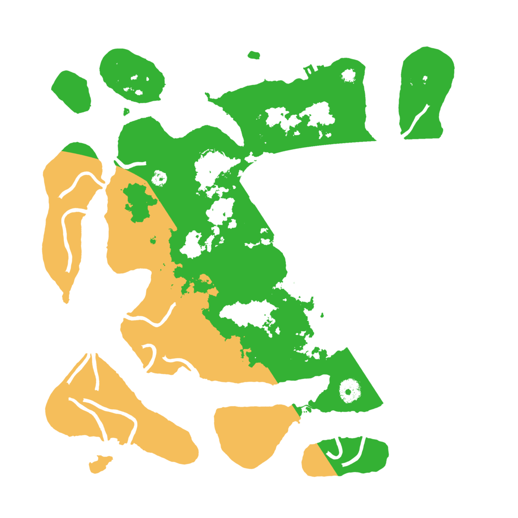 Biome Rust Map: Procedural Map, Size: 3500, Seed: 1957055
