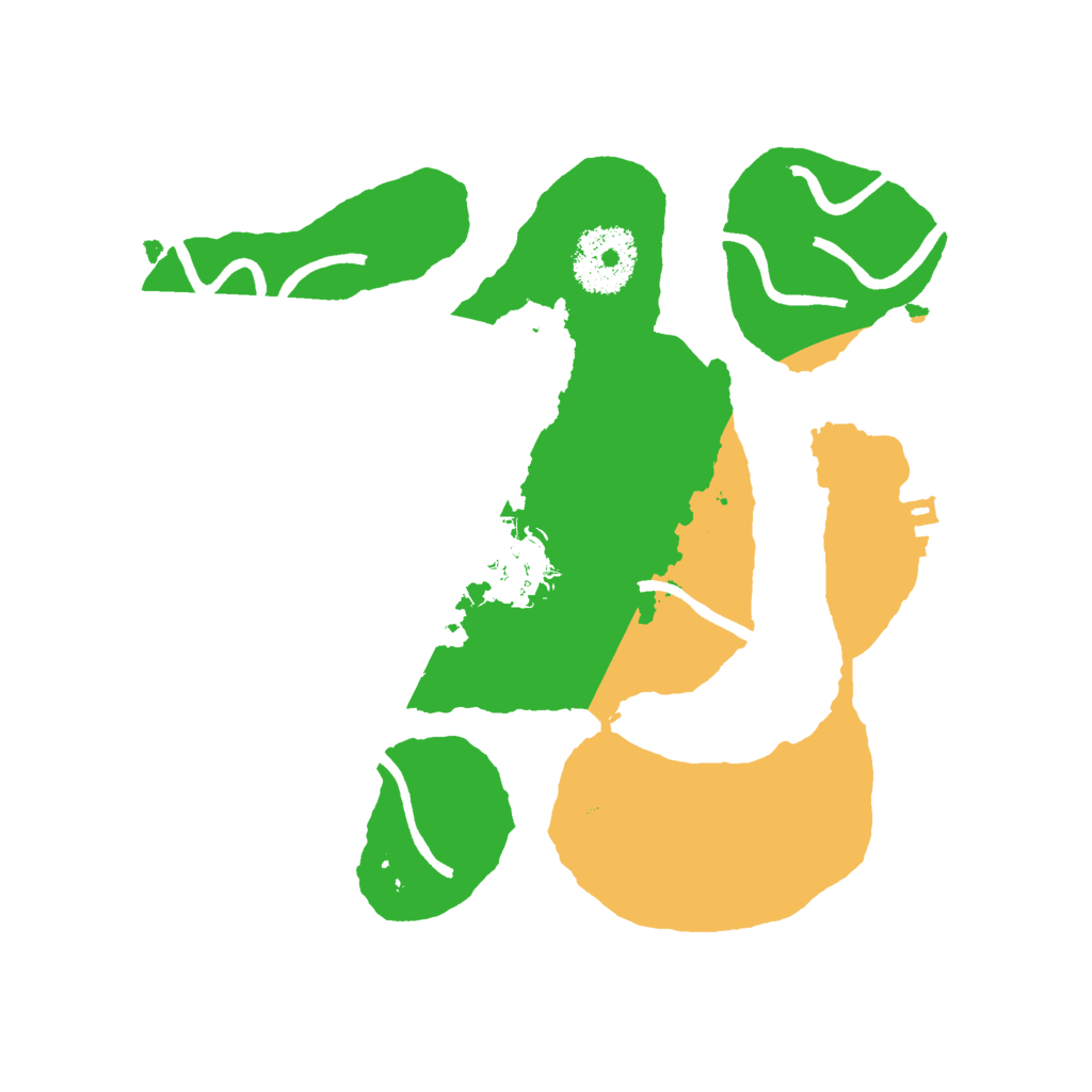 Biome Rust Map: Procedural Map, Size: 2500, Seed: 6127812