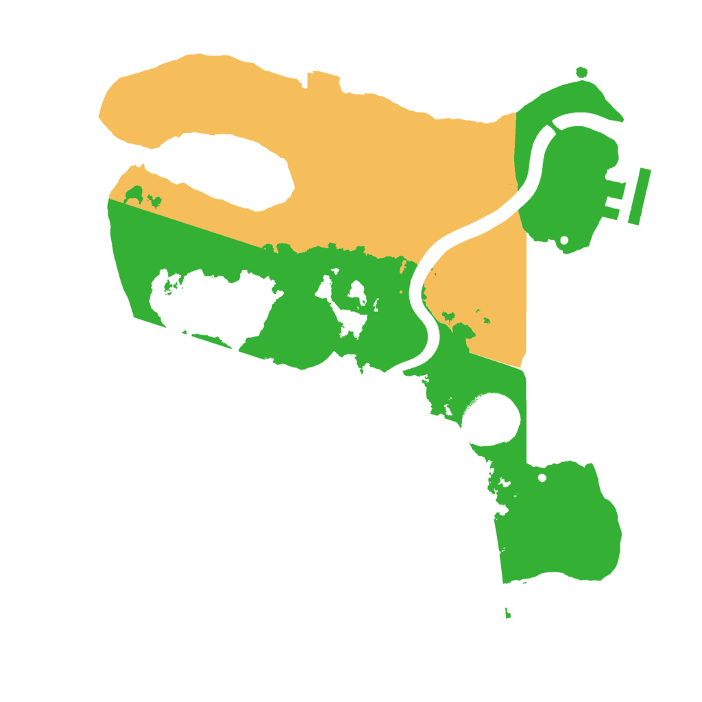 Biome Rust Map: Procedural Map, Size: 2500, Seed: 3825512