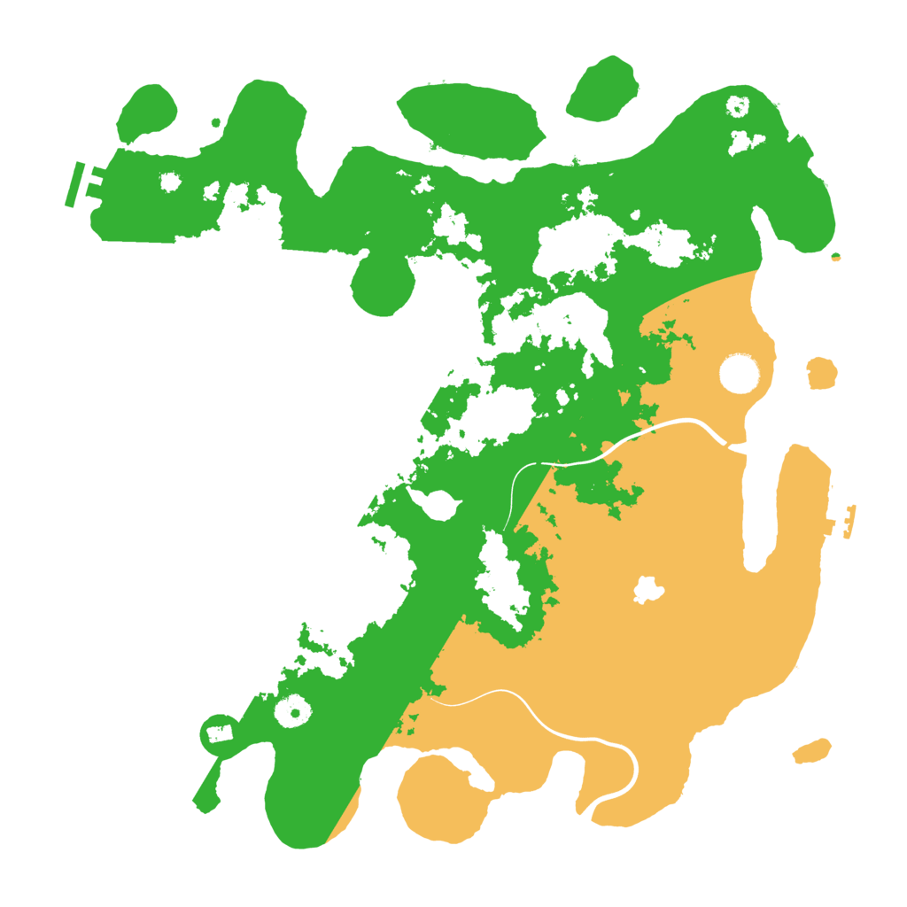 Biome Rust Map: Procedural Map, Size: 4000, Seed: 91