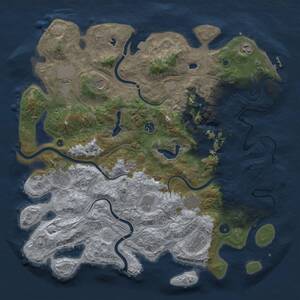 Thumbnail Rust Map: Procedural Map, Size: 4500, Seed: 3020945, 16 Monuments