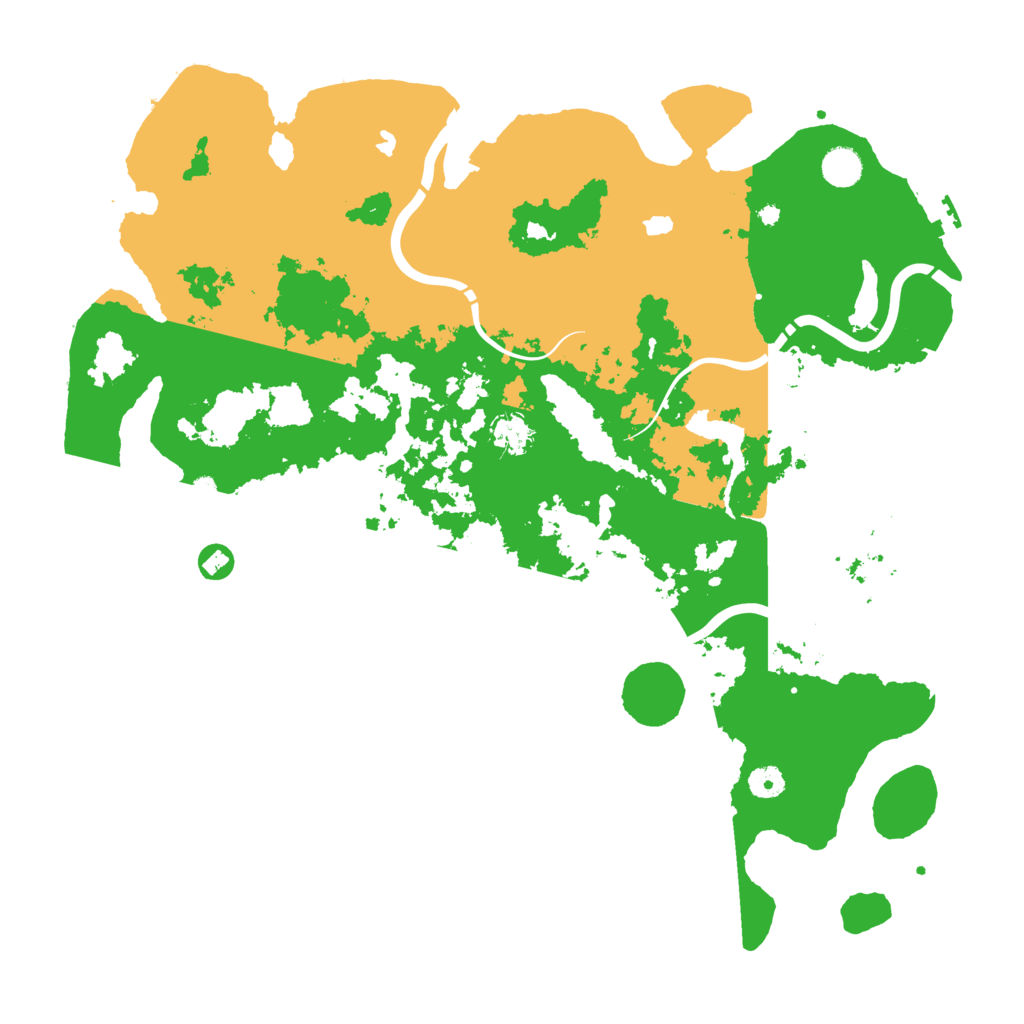 Biome Rust Map: Procedural Map, Size: 4500, Seed: 3020945
